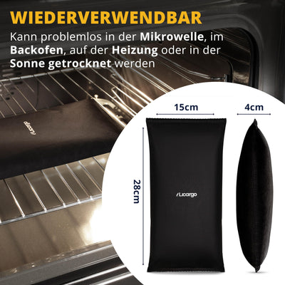 LICARGO 2x Luftentfeuchter (1kg) - Auto Entfeuchter gegen beschlagene Autoscheiben - wiederverwendbarer Innenraum Luftentfeuchter, Feuchtigkeitskissen für Auto