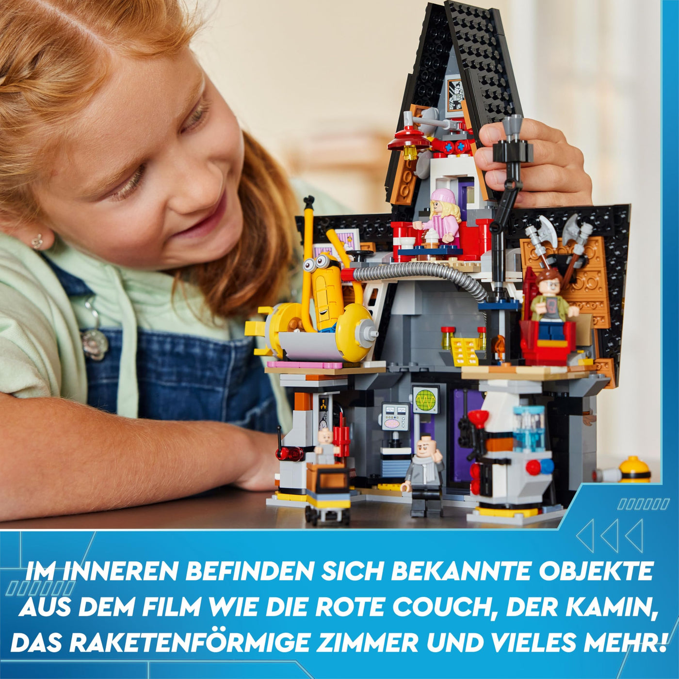 LEGO Ich – Einfach unverbesserlich 4 Familienvilla von Gru und den Minions, Film-Spielset zu Ich – Einfach unverbesserlich 4, Kinderspielzeug, Geschenk für Jungen und Mädchen ab 8 Jahren 75583