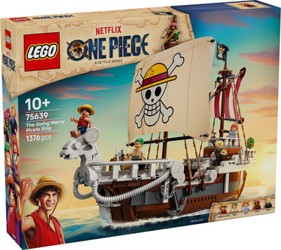 LEGO ONE Piece - Das Piratenschiff Flying Lamb (Going Merry) - Spielset mit 5 Minifiguren - inkl. Ruffy, Zoro & Nami - Spielzeug zum Bauen - Geschenk für Jungen, Mädchen & Fans ab 10 Jahren - 75639