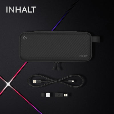 Logitech G PRO X 60 LIGHTSPEED kabellose Gaming-Tastatur, ultra-kompakte mechanische 60%-TKL-Tastatur, LIGHTSYNC RGB, Doubleshot-PBT-Tastenkappen, optische taktile, Windows PC, QWERTZ DE - Schwarz