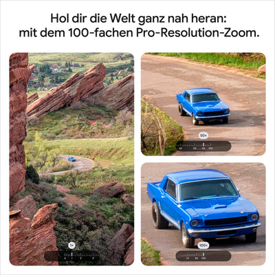 Google Pixel 10 Pro – Android-Smartphone ohne SIM-Lock, mit Gemini, Dreifach-Rückkamerasystem, mehr als 24 Stunden Akkulaufzeit und 6,3 Zoll großem Super Actua-Display – Moonstone, 128GB