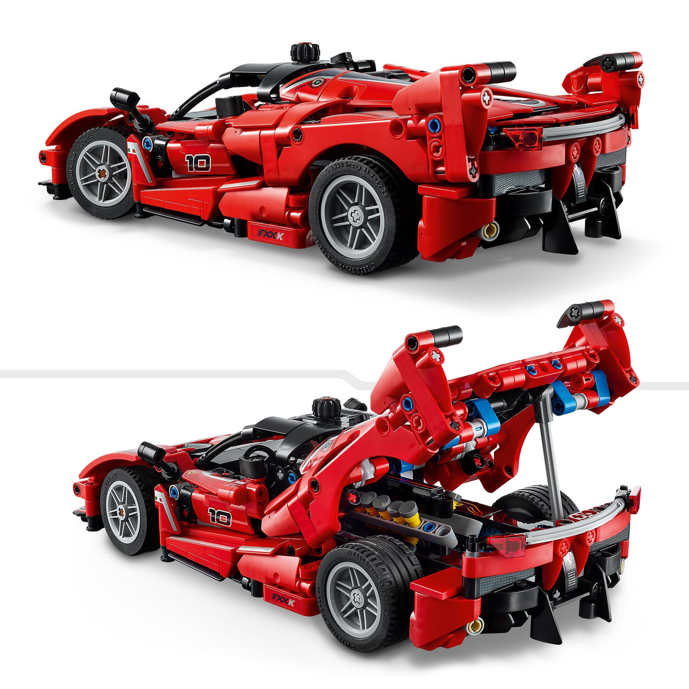 LEGO Technic Ferrari FXX K Rennwagen Spielzeug – Automodell zum Bauen und Ausstellen mit V12-Motor und beweglichen Kolben – Motorsport Geschenk für Jungen ab 10 Jahren – 42212