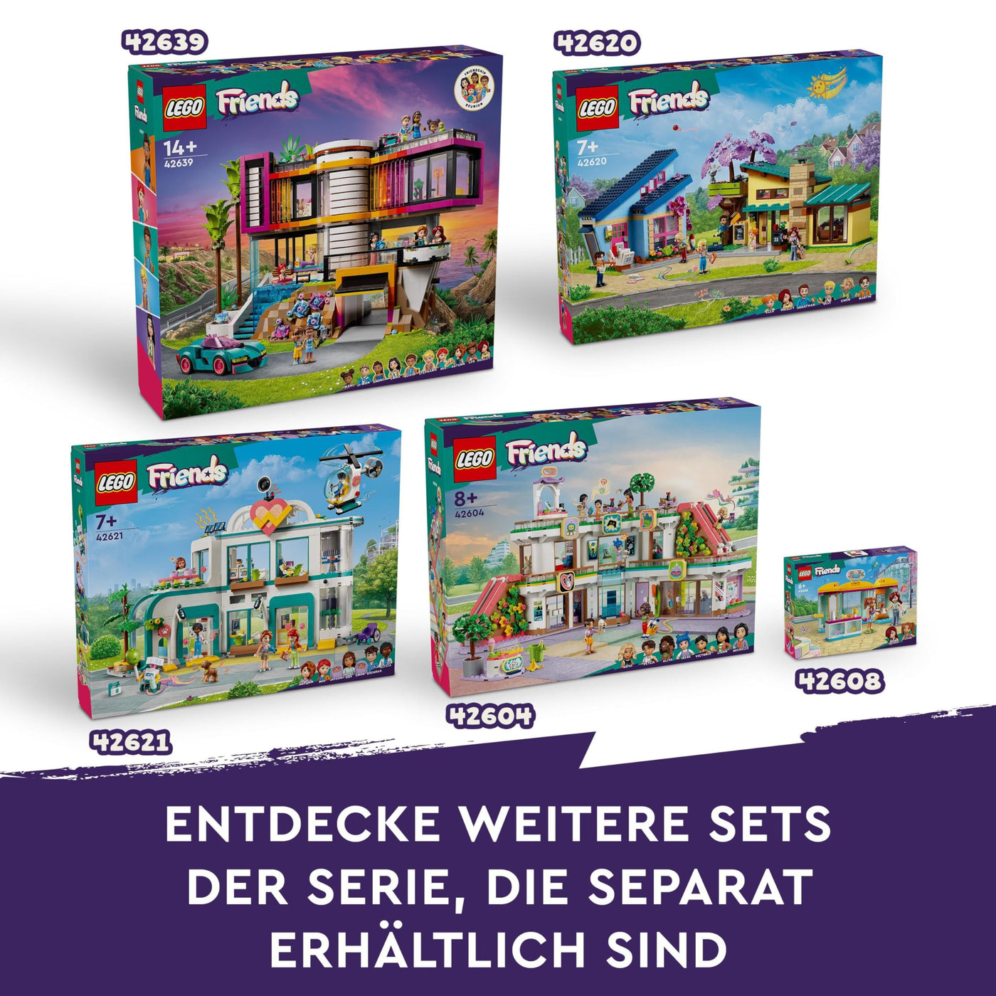 LEGO Friends Vintage-Modegeschäft, Bausatz für Kinder mit Spielzeug-Laden, Figuren und Katze, Modell für Rollenspiele zur sozial-emotionale Entwicklung, Geschenk für 6-jährige Mädchen und Jungen 42614