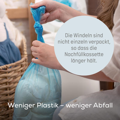 Angelcare Original Classic XL Windeleimer, 5 x weniger Folienverbrauch, Umweltfreundlicheres System mit 1 Nachfüllkassette