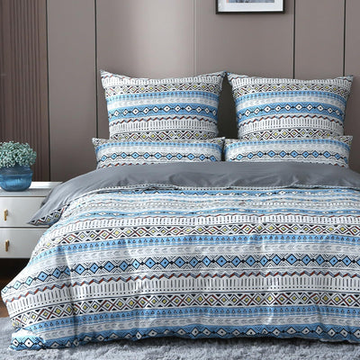 MILDLY Satin Bettwäsche 135x200 Baumwolle, Boho Bettwäsche-Sets mit Reißverschluss öKotex Zertifiziert Enthält 1 Bettbezug 135x200 und 1 Kissenbezüge 80x80, Boho