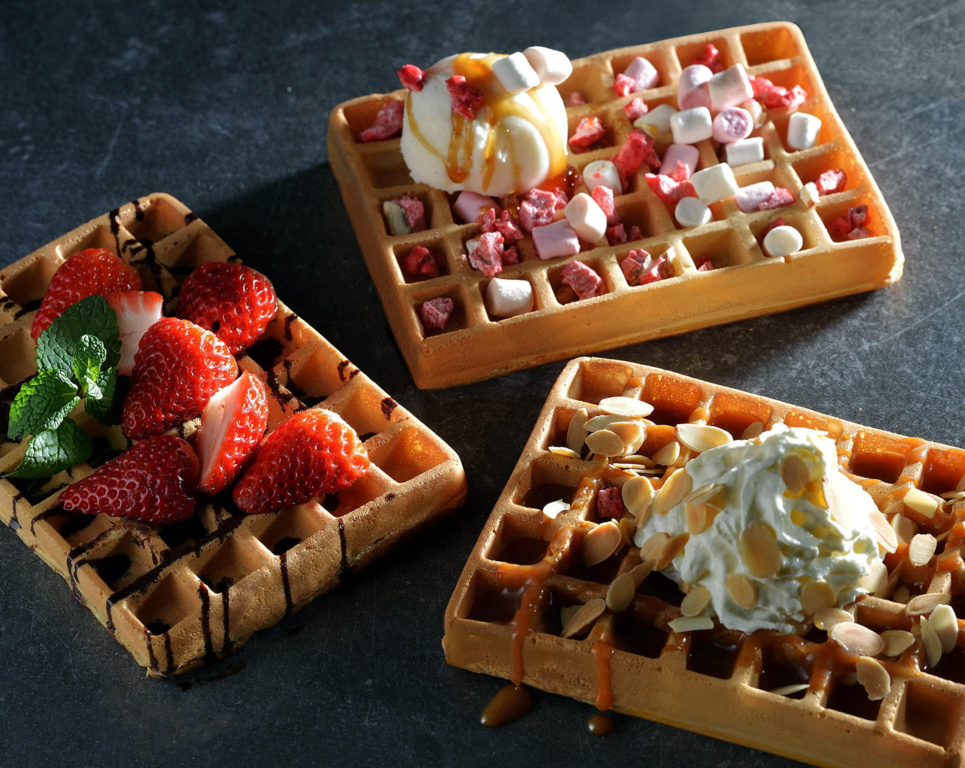 Tefal OptiGrill Waffelplatten, passend für OptiGrill+ und Elite Modell, inklusive Schöpfkelle, schwarz, XA7248