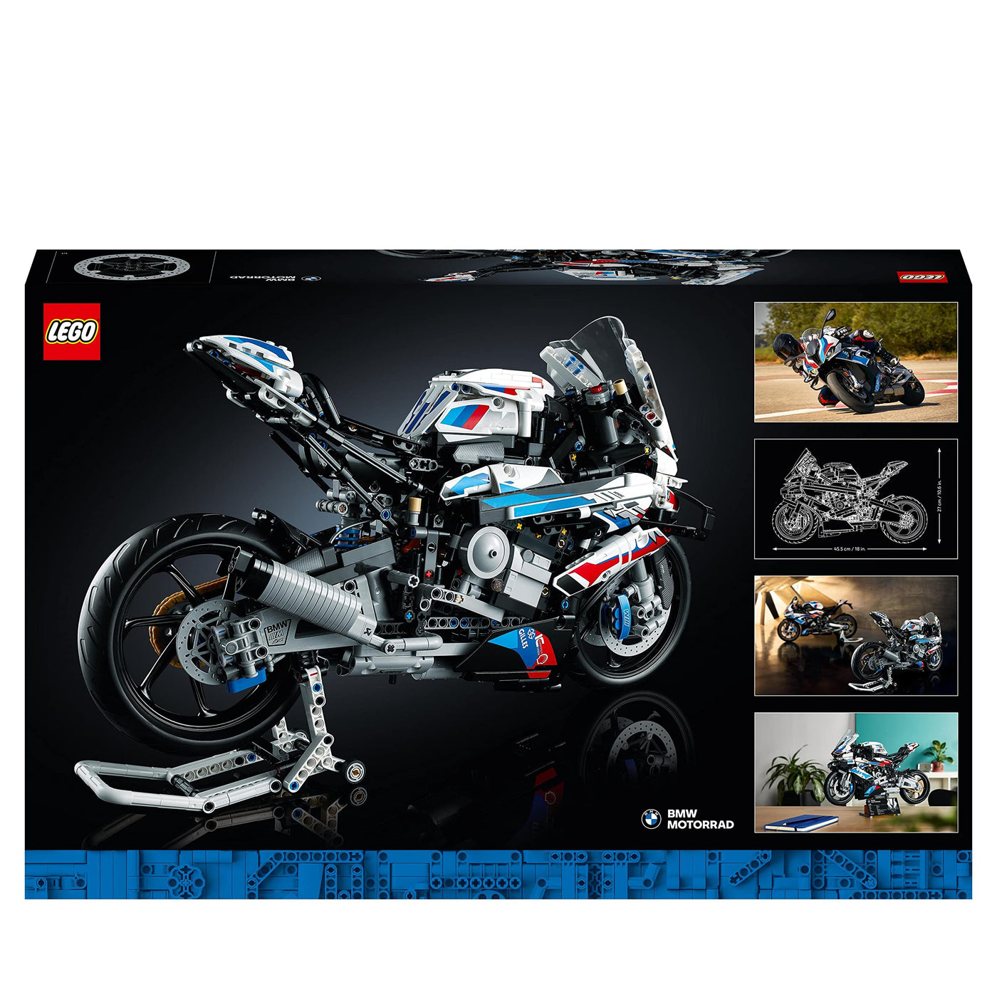 LEGO Technic BMW M 1000 RR Motorrad-Modell, Modellbausatz für Erwachsene, Set als Geschenk zum Basteln für Männer und Frauen, als Home- oder Büro-Deko 42130