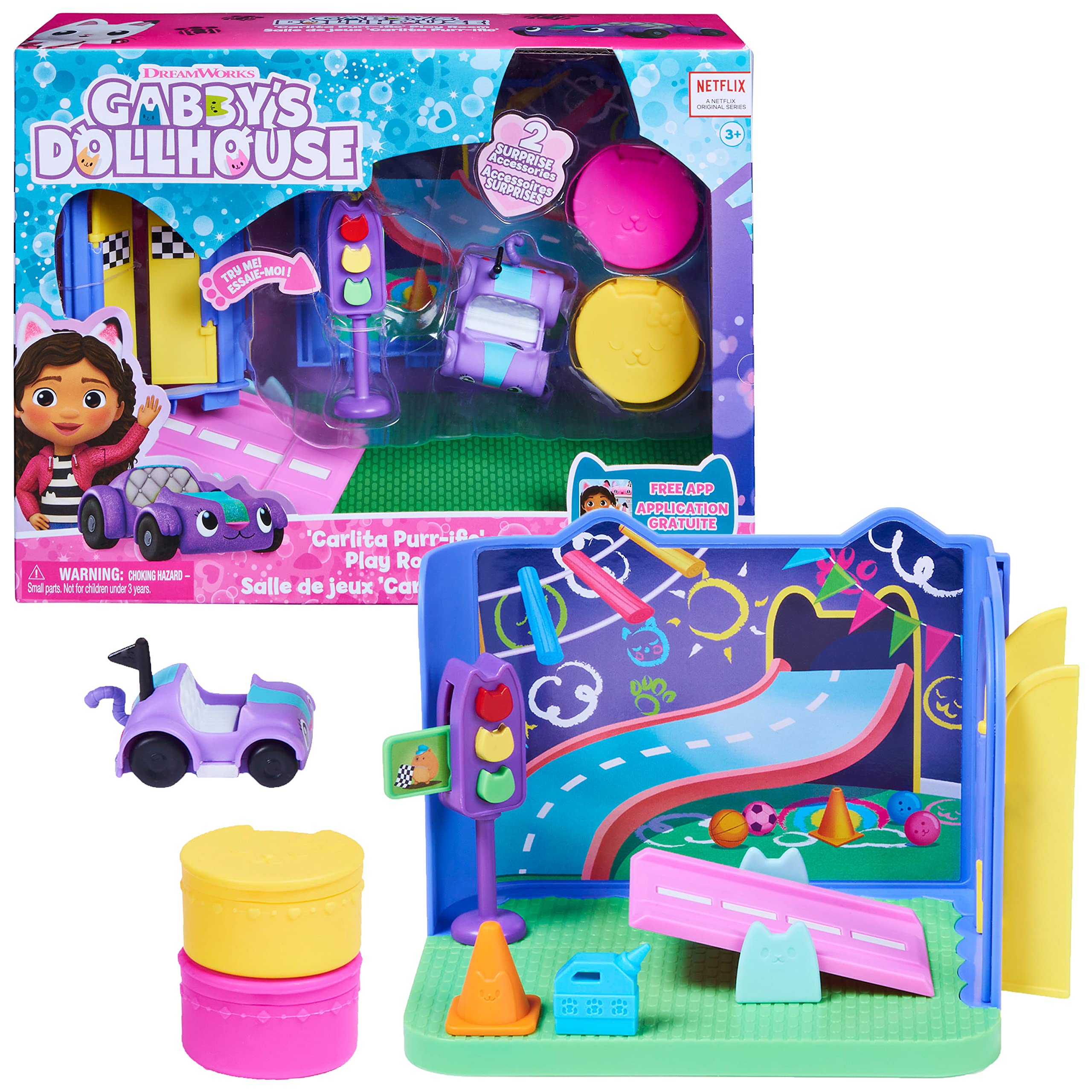 DREAMWORKS GABBY'S DOLLHOUSE - Deluxe Raum, Purr-ific Play Room, Spiel ...