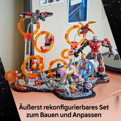 LEGO ǀ Marvel Avengers: Endgame Letzter Showdown - Bauspielzeug mit 10 Minifiguren, darunter Captain America, Iron Man, Black Panther & Dr. Strange - Geschenk für Jungen und Mädchen 76323