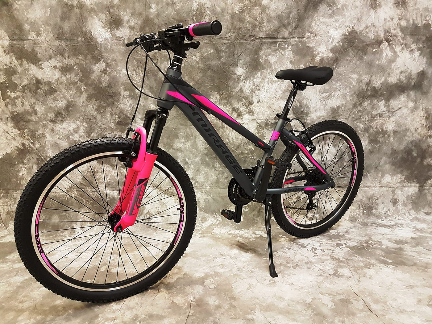 26 Zoll Aluminium Damen UND MÄDCHEN Mountainbike Mirage Gefedert mit 21-Gang Daumenklickkettenschaltung NEU 2666-ANTRA-PINK Bitte BEACHTEN AB 155 cm KÖPERGRÖSSE GEEIGNET !!!!!!!