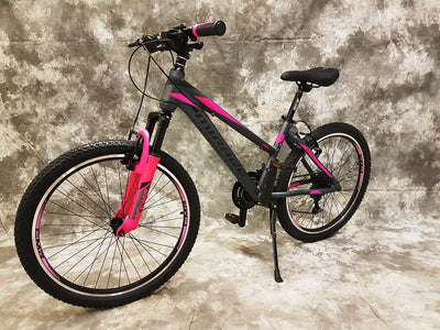 26 Zoll Aluminium Damen UND MÄDCHEN Mountainbike Mirage Gefedert mit 21-Gang Daumenklickkettenschaltung NEU 2666-ANTRA-PINK Bitte BEACHTEN AB 155 cm KÖPERGRÖSSE GEEIGNET !!!!!!!