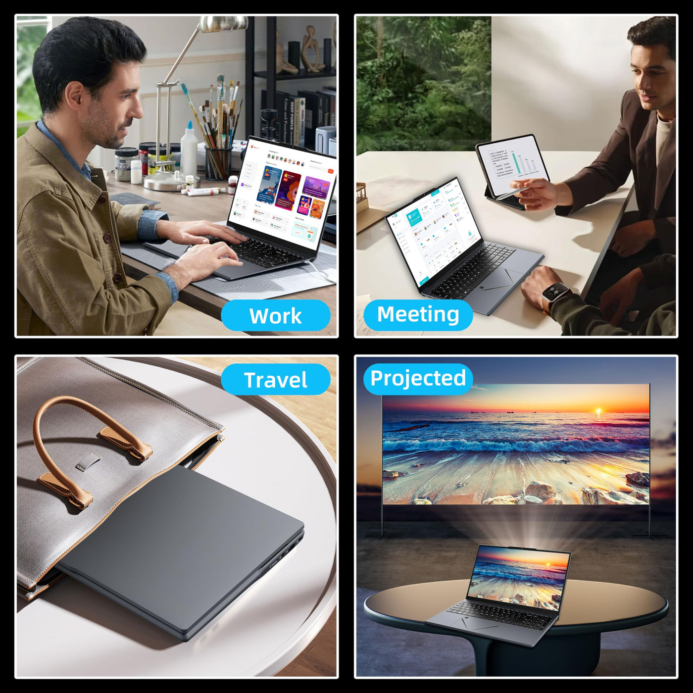 15,6" FHD Laptop, Ryzen 5 3500U (bis zu 3,7 GHz) Quad-Core-Prozessor, 16GB DDR4 RAM, 1TB NVMe SSD, Tragbares Notebook mit Touchpad-Steuerung & Privatsphäre-Webcam-Schalter (16+1TB)