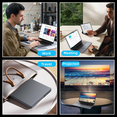 15,6" FHD Laptop, Ryzen 5 3500U (bis zu 3,7 GHz) Quad-Core-Prozessor, 16GB DDR4 RAM, 1TB NVMe SSD, Tragbares Notebook mit Touchpad-Steuerung & Privatsphäre-Webcam-Schalter (16+1TB)