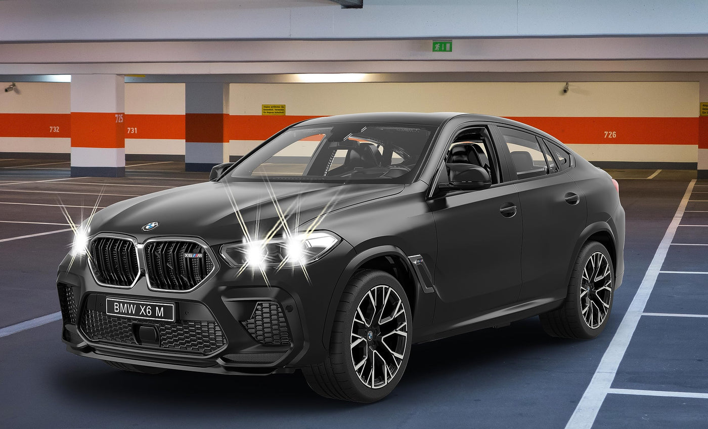 JAMARA BMW X6 M 1:14 2,4GHz - transparente Windschutzscheibe, LED Licht, RC-Auto