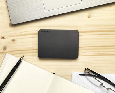 Toshiba 4TB Canvio Basics Portable External Hard Drive, Mechanische Festplatte, USB 3.2. Gen 1, Black (HDTB440EK3AA)
