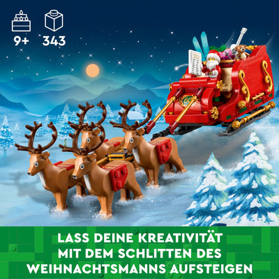LEGO Seasons and Occasions – Kreatives Spielset – Weihnachtsspielzeug für Kinder ab 9 Jahren mit Minifigur, Rentieren, Gitarre, Teddybär und Skiern – Geschenkidee und Weihnachtsdekoration – 40499