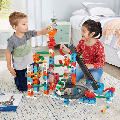 VTech Marble Rush – Super Sky Tower Set XL300 E – Interaktives Kugelbahn-Set – Für Kinder von 4-12 Jahren