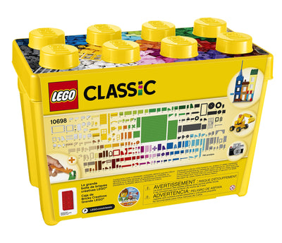 LEGO Classic Große Bausteine-Box mit kreativen Bausteinen, Kamera, Vespa und Bagger als Bauset – Geschenk zu Weihnachten für Jungen und Mädchen ab 4 Jahren – Kreatives Spielzeug zum Bauen - 10698