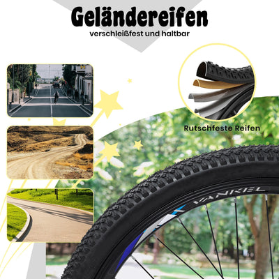 Mountainbike 24 Zoll Jungen Mädchen Kinderrad 6 Gang Schaltung Kettenschaltung