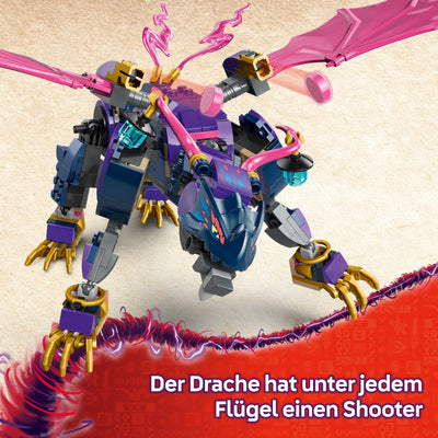 LEGO NINJAGO Rontu der Meisterdrache -Bewegliche Drachen-Figur mit Shootern - 4 Minifiguren, inkl. Lloyd, Sora & Wyldfyre - Ninja-Spielzeug für Kinder - Geschenk für Jungen ab 7 Jahren - 71842