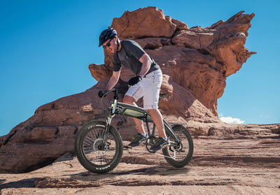 SachsenRAD E-Folding Bike Klapprad F6 Safari 20 Zoll Fatbike StVZO | 85N.M Bafang Geländemotor | Interne Kabelführung | Hochwertige Eloxierung | Ebike Elektrofahrräder Klappbar Pedelec e-Fatbike