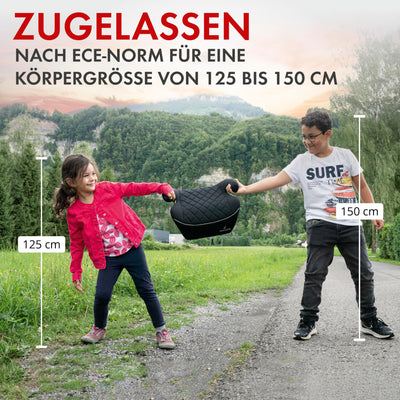 WALSER Premium Kinder Sitzerhöhung Auto, Qualitätssieger Sehr Gut* Kindersitz Auto 125-150 cm, Kindersitzerhöhung Auto Andy neueste Norm 2024 ECE R 129, Sitzerhöhung Auto Kindersitz schmal grau