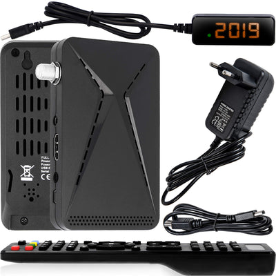 Echosat OM-26100 Mini Sat Receiver -DVB S/S2 Satelliten Receiver ✓Full HD ✓1080 P ✓HDMI ✓2 x USB 2.0 ✓HDTV [Digital Satelliten Receiver] (Astra Hotbird Türksat )-Schwarz