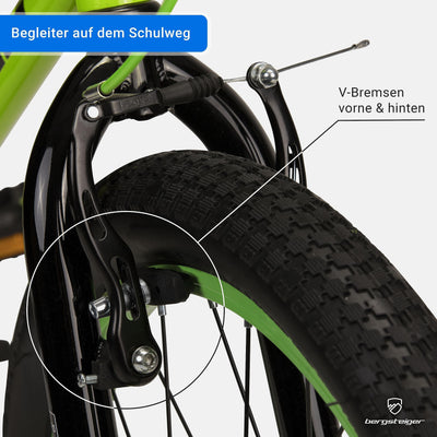 Bergsteiger Monaco 20 Zoll BMX, Kinderfahrrad, geeignet für 6, 7, 8, 9 Jahre, Freestyle, 4 Stahl Pegs, Kettenschutz, Freilauf