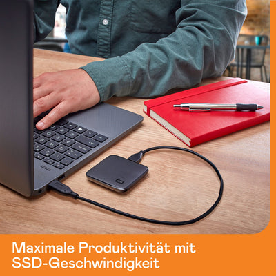 WD Elements™ SE SSD externe SSD 1 TB (USB 3.0-Schnittstelle, Plug-and-Play, 400 MB/s Lesegeschwindigkeit) Grau, Festkörper-Laufwerk