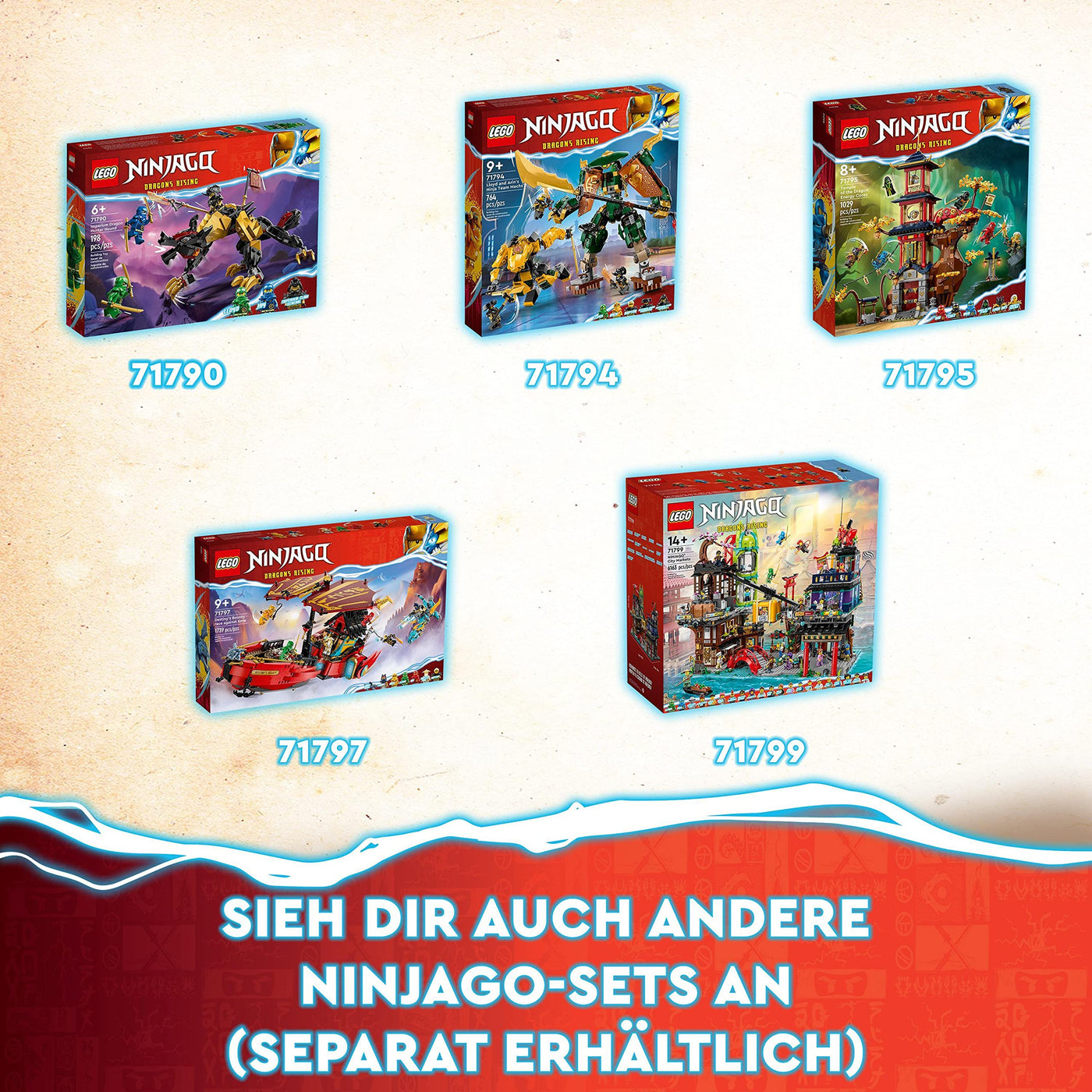 LEGO 71792 NINJAGO Soras transformierender Mech-Bike-Renner, 2in1 Set mit transformierender Mech-Actionfigur, Motorrad-Spielzeug Set mit 3 Minifiguren für Kinder, Jungen und Mädchen