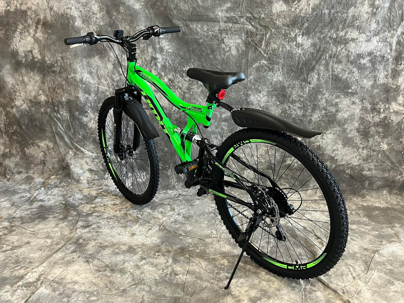 Generisch 24 Zoll MTB Albatros Vollgefedert, 21-Gang Kettenschaltung, Scheibenbremsen NEU 2459-GRÜN-SCHWARZ AB 138 cm KÖRPERGRÖSSE GEEIGNET!!!!!!!!!!!!!!!!!!!!!!!
