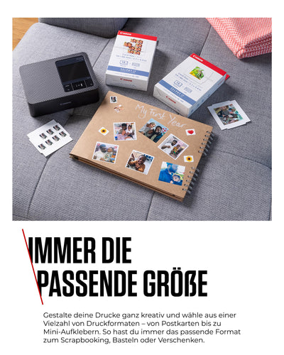 Canon SELPHY CP1500 Kompakter Fotodrucker – Drahtloses Drucken, Langlebige Fotos, USB-C & SD-Kartenanschluss – Perfekt für Scrapbooks und Fotoalben (Rosa)