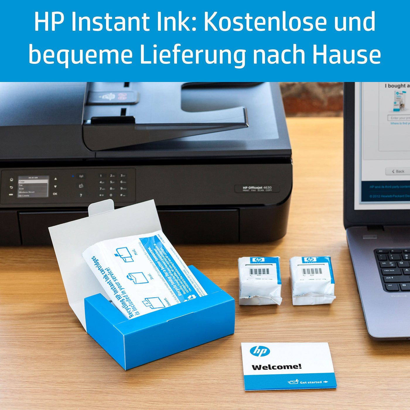 HP ENVY 4520 All in One Farbig Fotodrucker (Instant Ink, Drucker, Scanner, Kopierer, WLAN, Duplex, AirPrint)