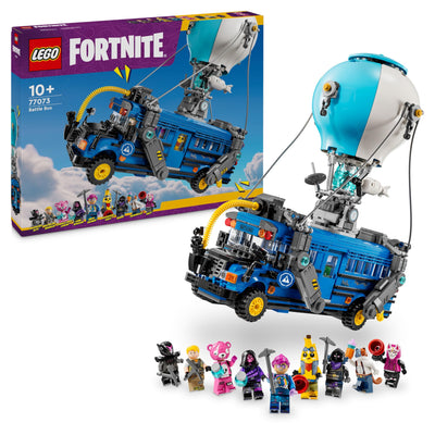 LEGO Fortnite Schlachtenbus – Spielzeug Fahrzeug aus dem Videospiel mit 9 Minifiguren und Zubehör – Geschenk für Gamer, Jungen und Mädchen und Fans ab 10 Jahren – Weihnachtsüberraschung - 77073