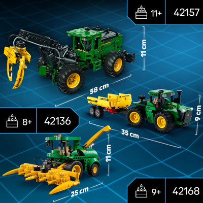 LEGO Technic John Deere 9700 Forage Harvester, Traktor-Spielzeug für Kinder, Bauernhof-Set, Fahrzeug-Modell mit realistischen Funktionen, Geschenk für Jungen und Mädchen ab 9 Jahren 42168