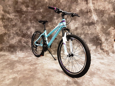 26 Zoll Aluminium Damen UND MÄDCHEN Mountainbike Mirage Gefedert mit 21-Gang Kettenschaltung Daumenklick Schaltung NEU 2666-Türkis-Weiss Bitte BEACHTEN AB 155 cm KÖPERGRÖSSE GEEIGNET !!!!!!!