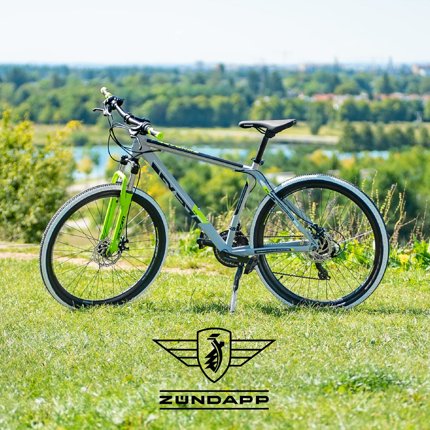 ZÜNDAPP Mountainbike 650B Hardtail MTB 27,5 Zoll FX27 Fahrrad 21 Gänge Shimano (grau, 48 cm)