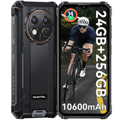 OUKITEL G1 Outdoor Handy Android 14-10600mAh 24GB+256GB Outdoor Smartphone Ohne Vertrag 6,52 Zoll 48MP+5MP Kamera baustellenhandy Dual SIM IP68/NFC/OTG/GPS/Face ID