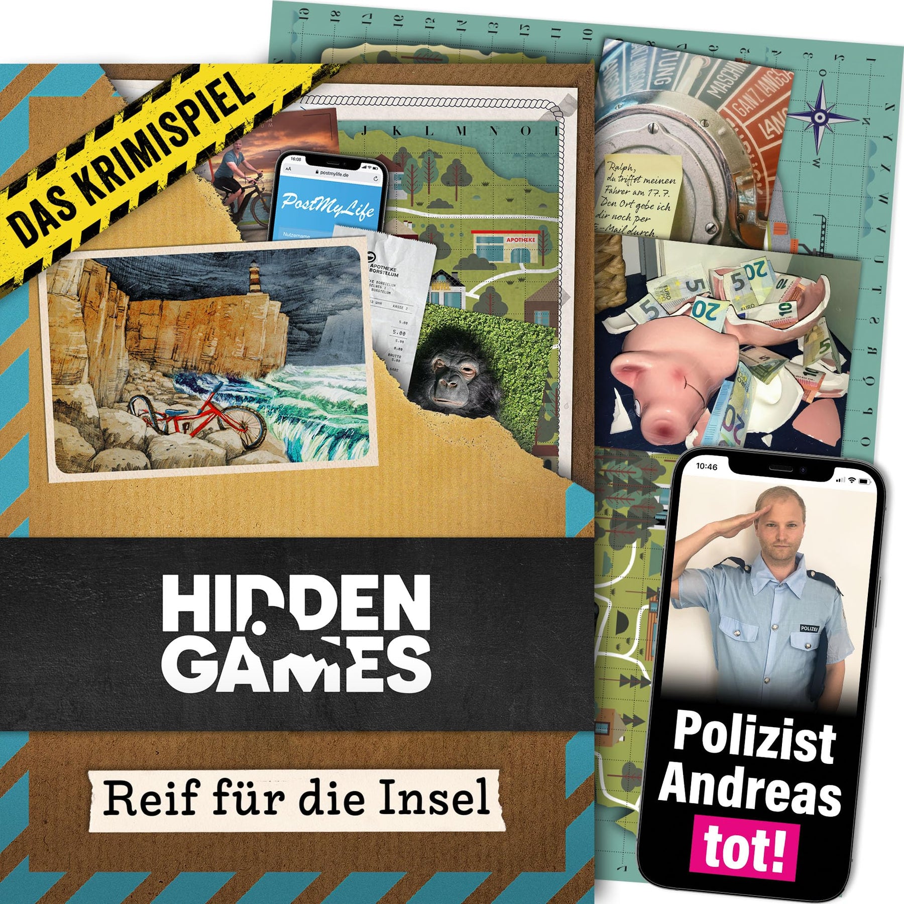 Hidden Games Tatort – Reif für die Insel – Krimispiel für Erwachsene ...