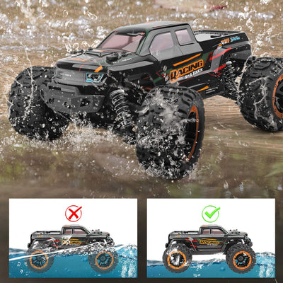 HAIBOXING Ferngesteuertes Auto 1:16 RC Monster Truck, Wasserdichter RTR All Terrain RC Auto 36 km/h, ferngesteuertes Spielzeug für Kinder und Erwachsene