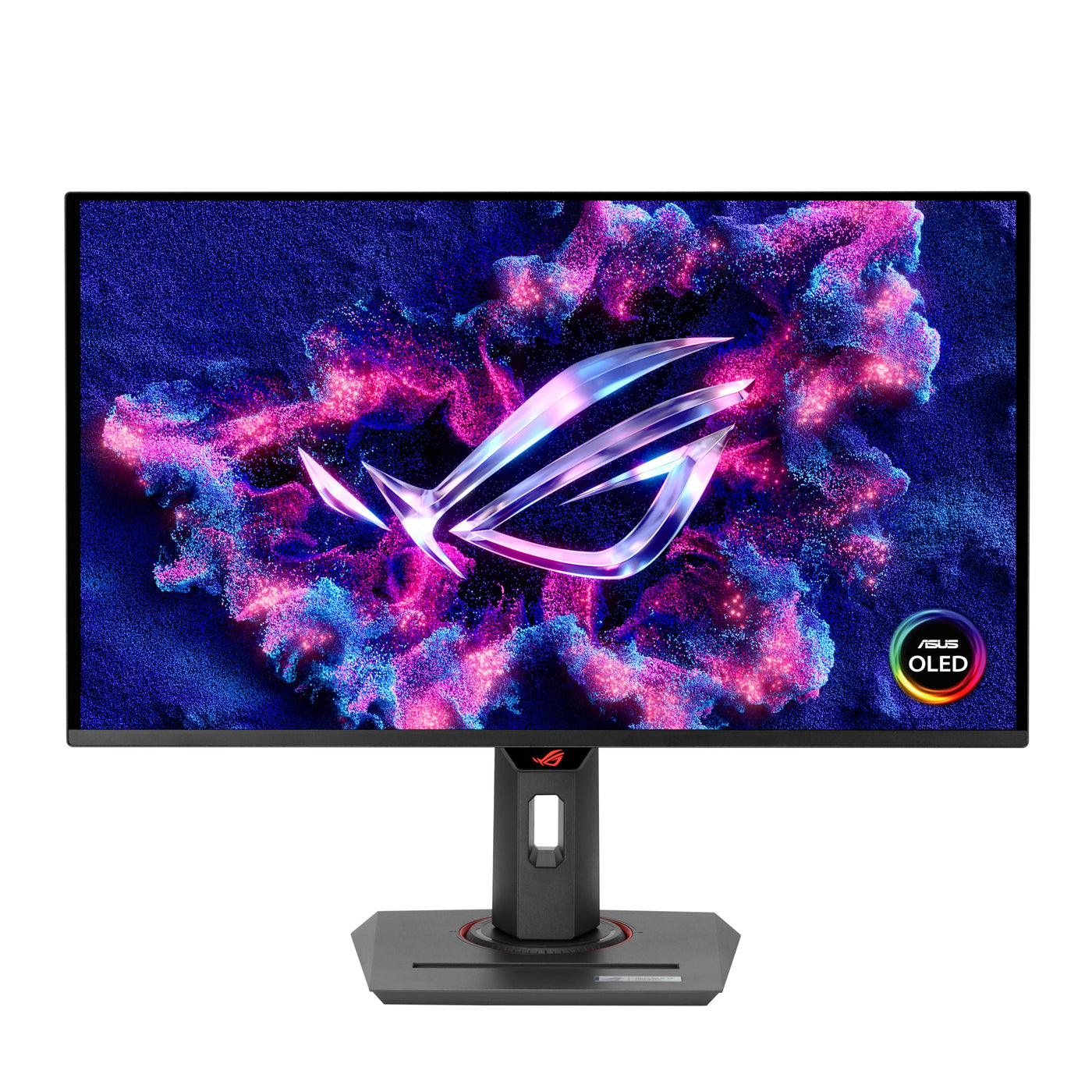 ASUS ROG Strix OLED XG27ACDNG - 27 Zoll WQHD Gaming Monitor - 360 Hz, 0.03ms GtG, G-Sync, FreeSync, AdaptiveSync, DisplayHDR 400 - QD-OLED, 16:9, DP 1.4 DSC, HDMI 2.1, USB-C mit 90W, USB-Hub, Ergo.