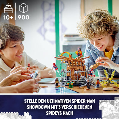 LEGO 76261 Marvel Spider-Mans großer Showdown, Spider-Man: No Way Home-Set mit 3 Peter Parker-Minifiguren sowie Green Goblin, Electro, Sandman, Ned, Doctor Strange und MJ, Sammlermodell