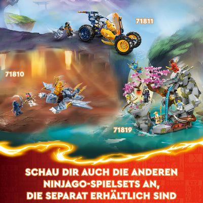 LEGO NINJAGO Kais Ninja-Kletter-Mech Set, Ninja-Spielzeug mit baubarer Actionfigur und 4 Mini-Figuren, Abenteuer-Set für Kinder, Geschenk zum Geburtstag für 9-jährige Jungs und Mädchen 71812