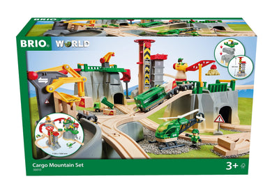 BRIO World 36010 Gebirgs-Frachten Set Deluxe - Eisenbahn-Spaß auf Mehreren Ebenen mit viel Zubehör - Viele Spielmöglichkeiten durch frei kombinierbare Elemente - Empfohlen für Kinder ab 3 Jahren