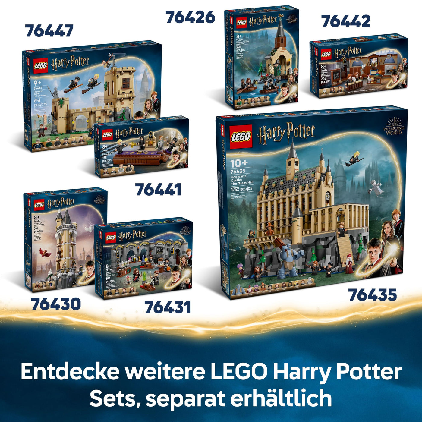 LEGO Harry Potter Landsitz der Familie Malfoy, Fantasy Spielzeug zum Sammeln und Ausstellen, Geschenk für Jungen, Mädchen und Fans der Zauberwelt, Geschenkidee mit 9 Minifiguren 76453