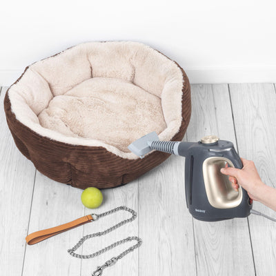 Beldray 15-in-1 Dampfreiniger – Multifunktionaler Handdampfer, chemiefreie Reinigung, einsatzbereit in 20 Sekunden. Mit Reinigungsbürsten, Bodenmopp-Pads & Düsen, 550ml Wassertank, 1350W