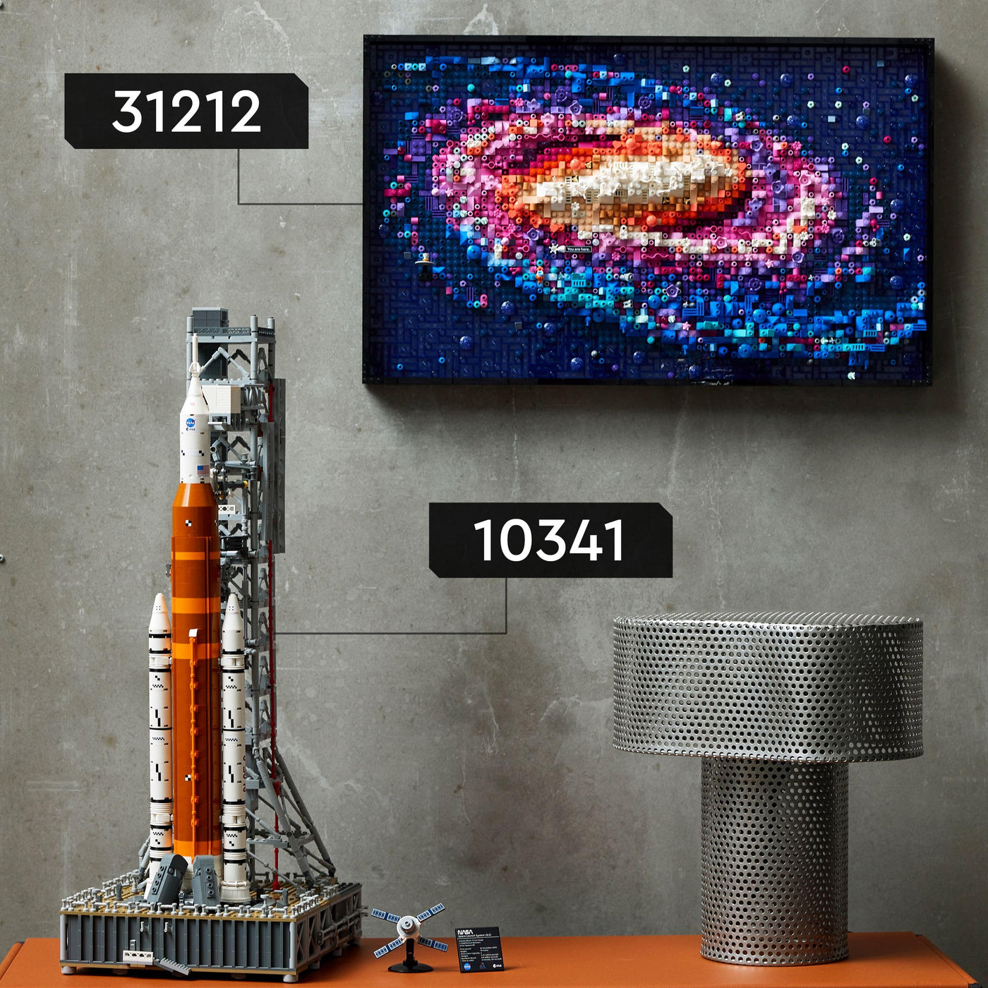 LEGO Art Die Milchstraßen-Galaxie, Wanddeko, Geschenk für Weltraum- und Astronomie-Fans, Bauset für Erwachsene, kreative Aktivität, Sonnensystem und Konstellationen, Wandkunst fürs Wohnzimmer 31212