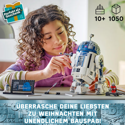 LEGO Star Wars 75379 R2-D2 Spielzeug – Spielfigur zum Ausstellen mit drehbarem Kopf, Periskop und Werkzeugen mit Darth Malak Minifigur – Geschenk für Jungs ab 10 Jahren und Erwachsene
