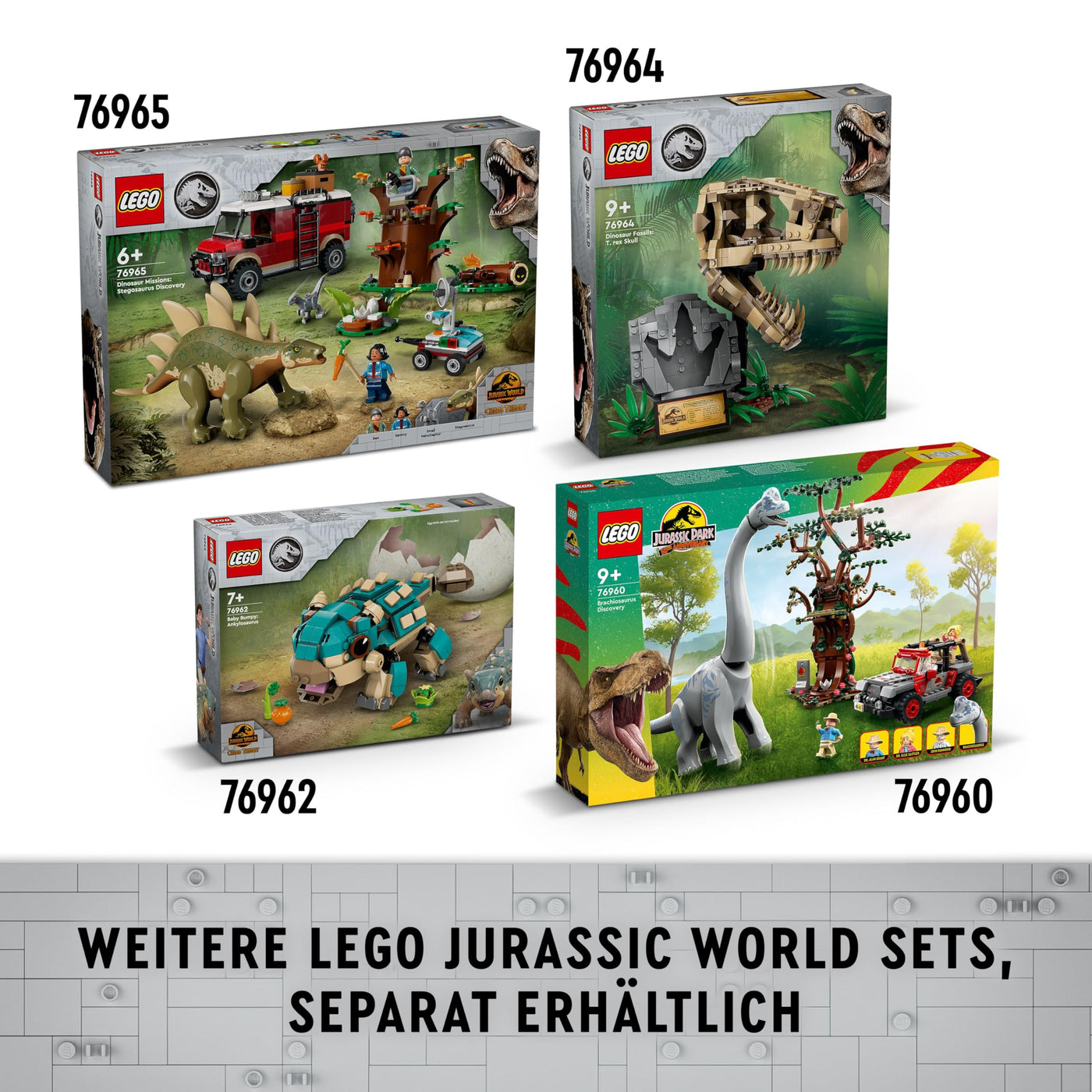LEGO Jurassic World Dinosaurier-Missionen: Allosaurus-Transporter, Dino-Spielset, Geschenkidee für Kinder mit den Minifiguren Kenji, Darius und Yaz, für Jungen und Mädchen ab 8 Jahren 76966