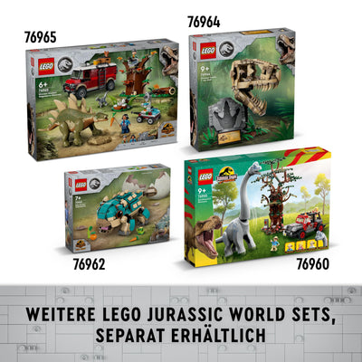 LEGO Jurassic World Dinosaurier-Missionen: Allosaurus-Transporter, Dino-Spielset, Geschenkidee für Kinder mit den Minifiguren Kenji, Darius und Yaz, für Jungen und Mädchen ab 8 Jahren 76966